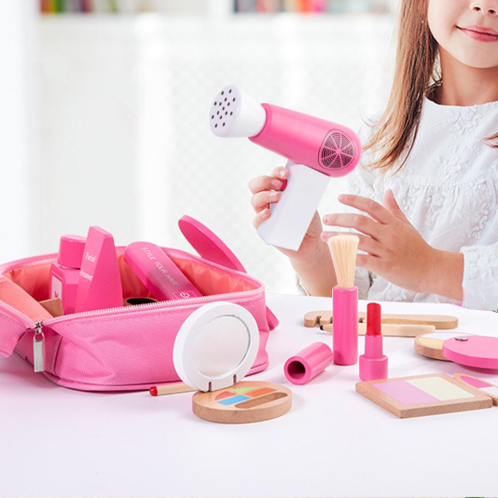 Beauty Makeup Kids - เด็กแกล้งทำเป็นเล่นแปรงเล่นแต่งหน้าชุดความงามสำหรับเด็กผู้หญิงอายุ 3-6 ปี
