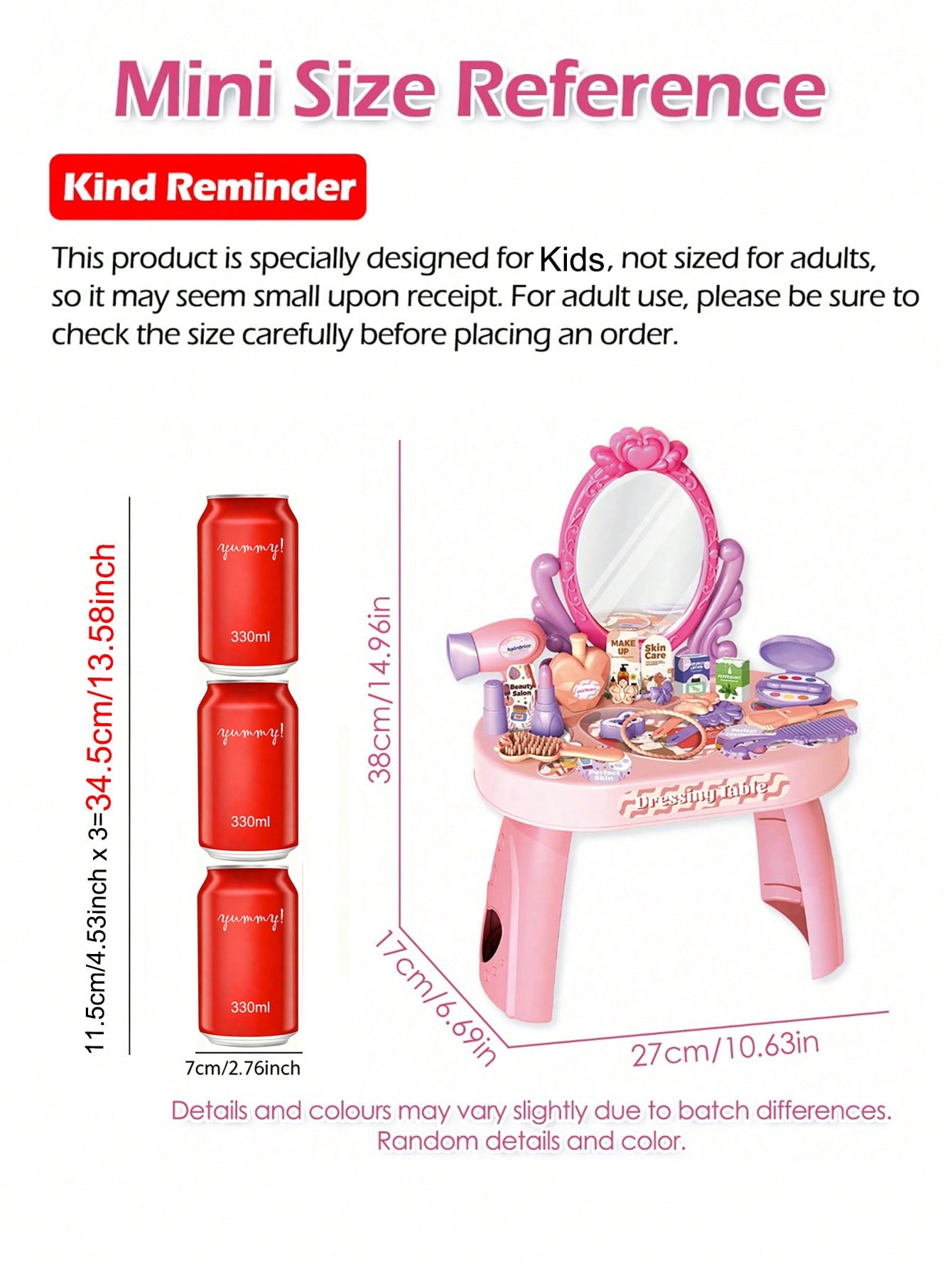 ชุดของเล่นโต๊ะเครื่องแป้งเจ้าห - Beauty Makeup Kids บทวิจารณ์และราคา